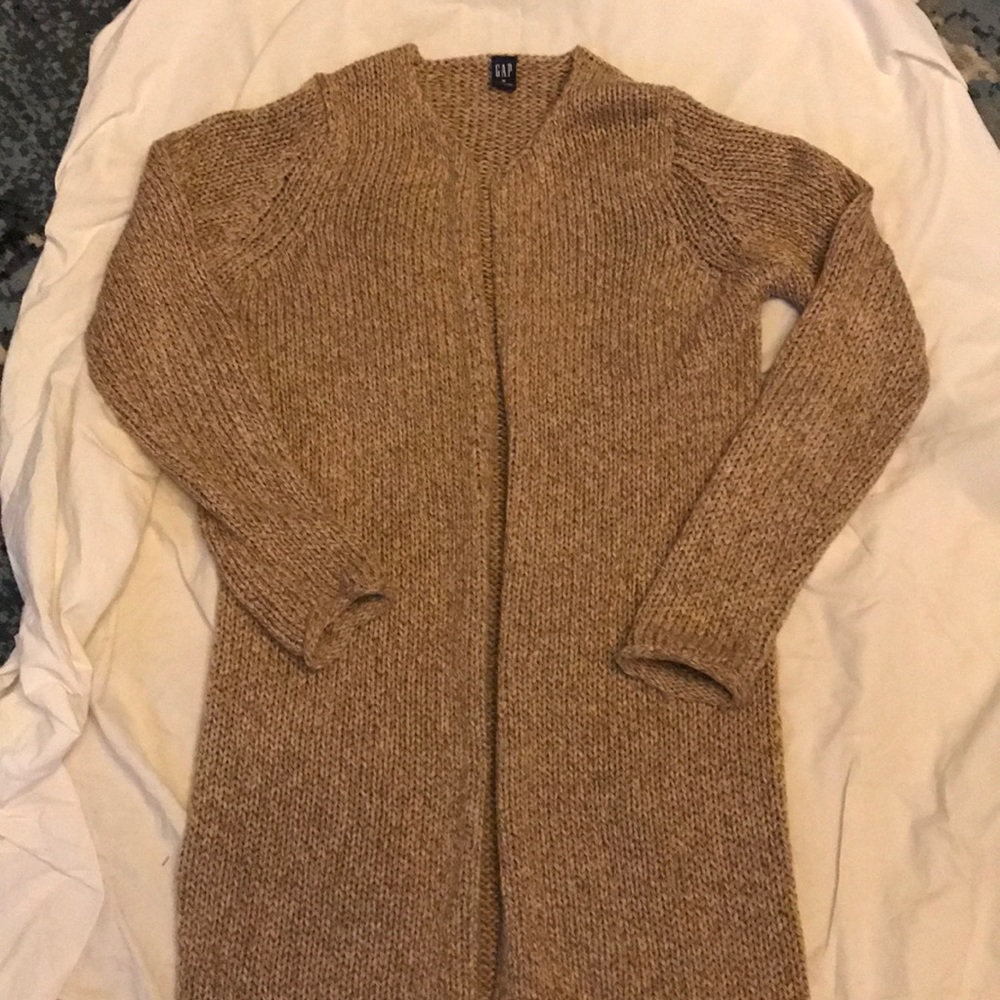 Long knit sweater